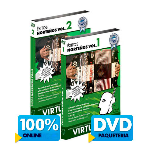 Curso de acordeón y éxitos norteños disponible online y DVD