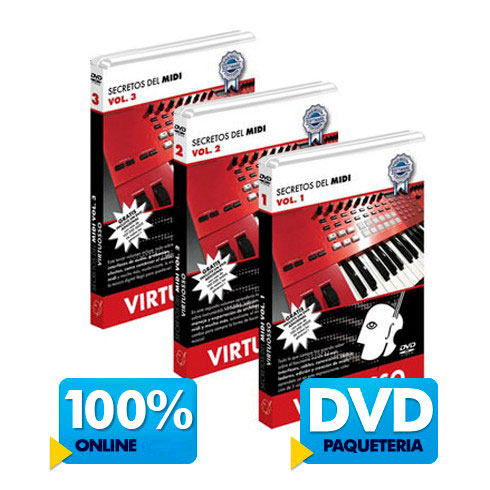 Curso de audio y midi disponible online y DVD.