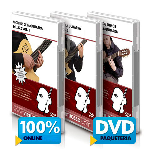 Curso de guitarra de jazz disponible online y DVD