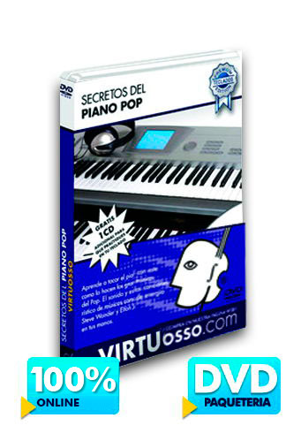 Curso de piano pop disponible online y DVD