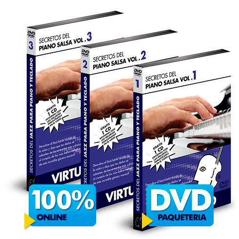 Curso de piano salsa | teclado latino disponible online y DVD
