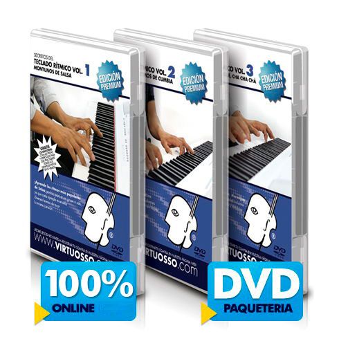 Curso de teclado rítmico disponible online y DVD