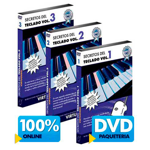 Curso de teclado disponible online y DVD